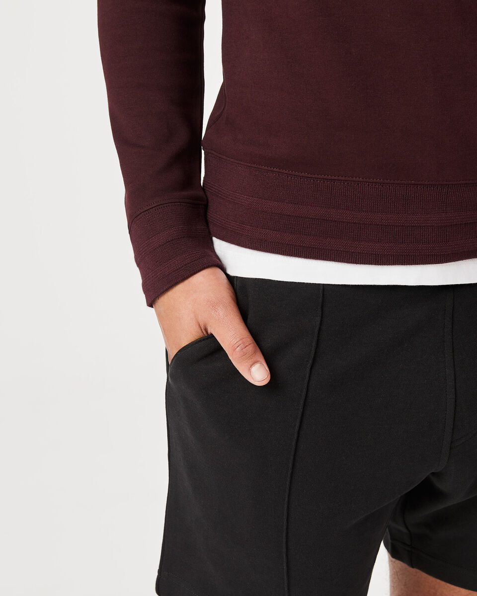 Logo Crew Neck Jumper, Burgundy, hi-res